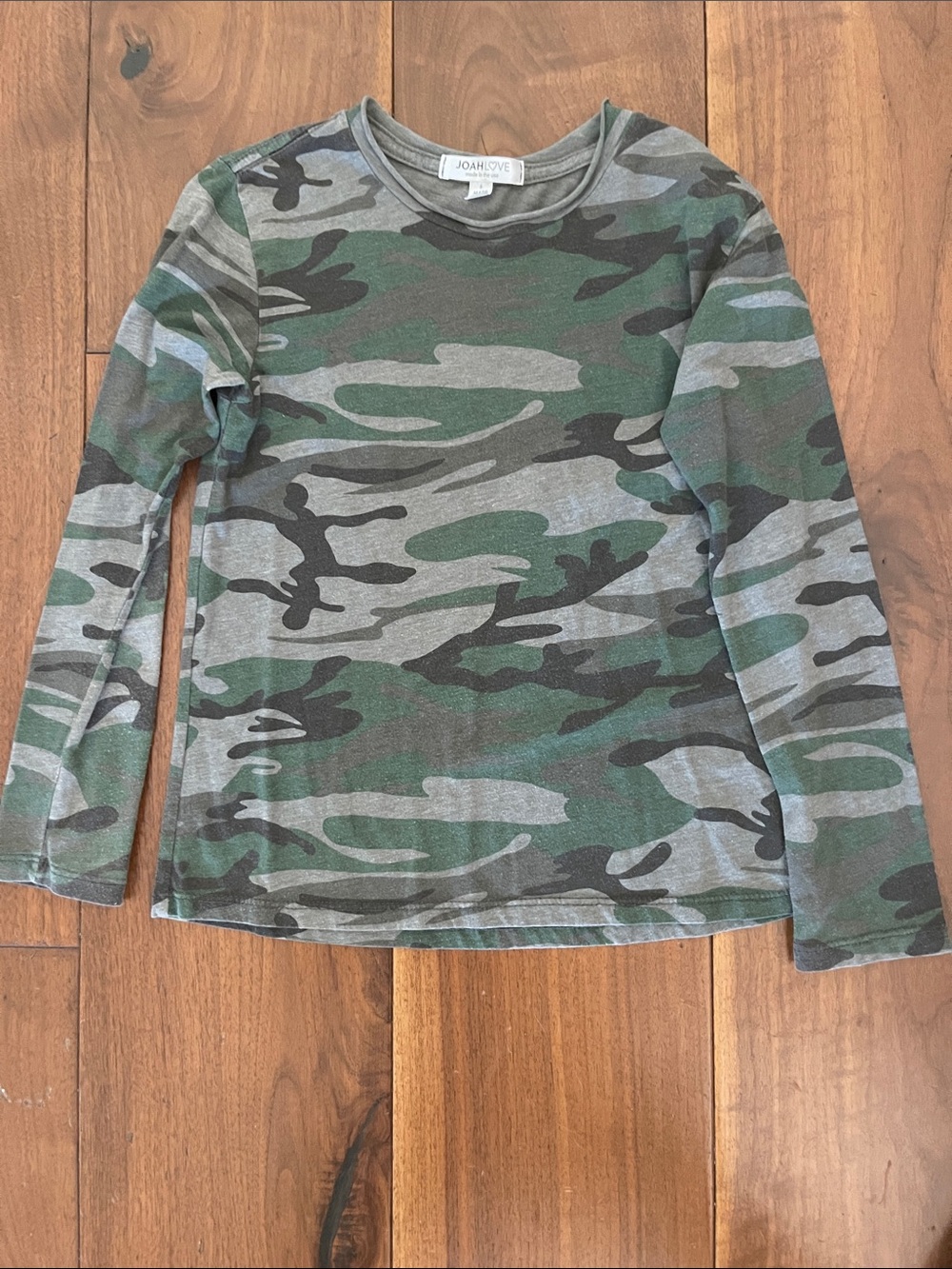 Joah Love Kids' Long Sleeve Camo Tee - Green